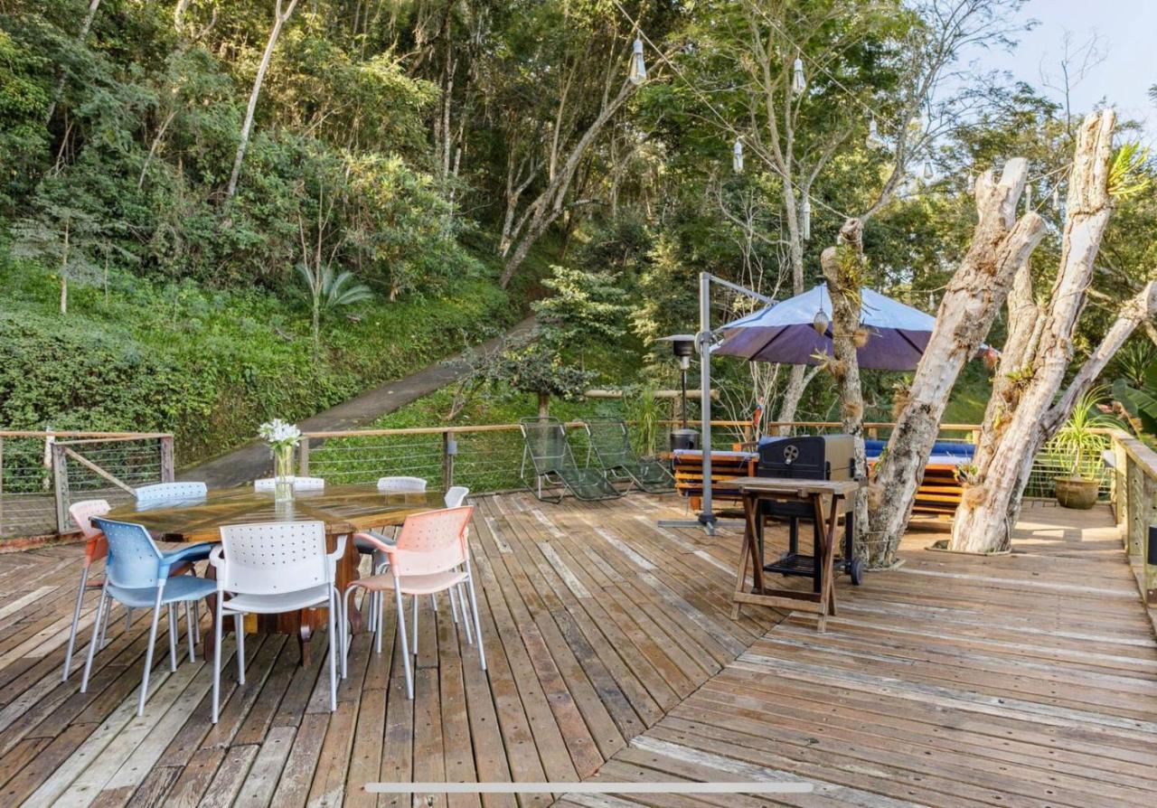 הוילה Campos do Jordão Casa De Vidro Com Vista Mantiqueira - Com Cafe E Staff מראה חיצוני תמונה